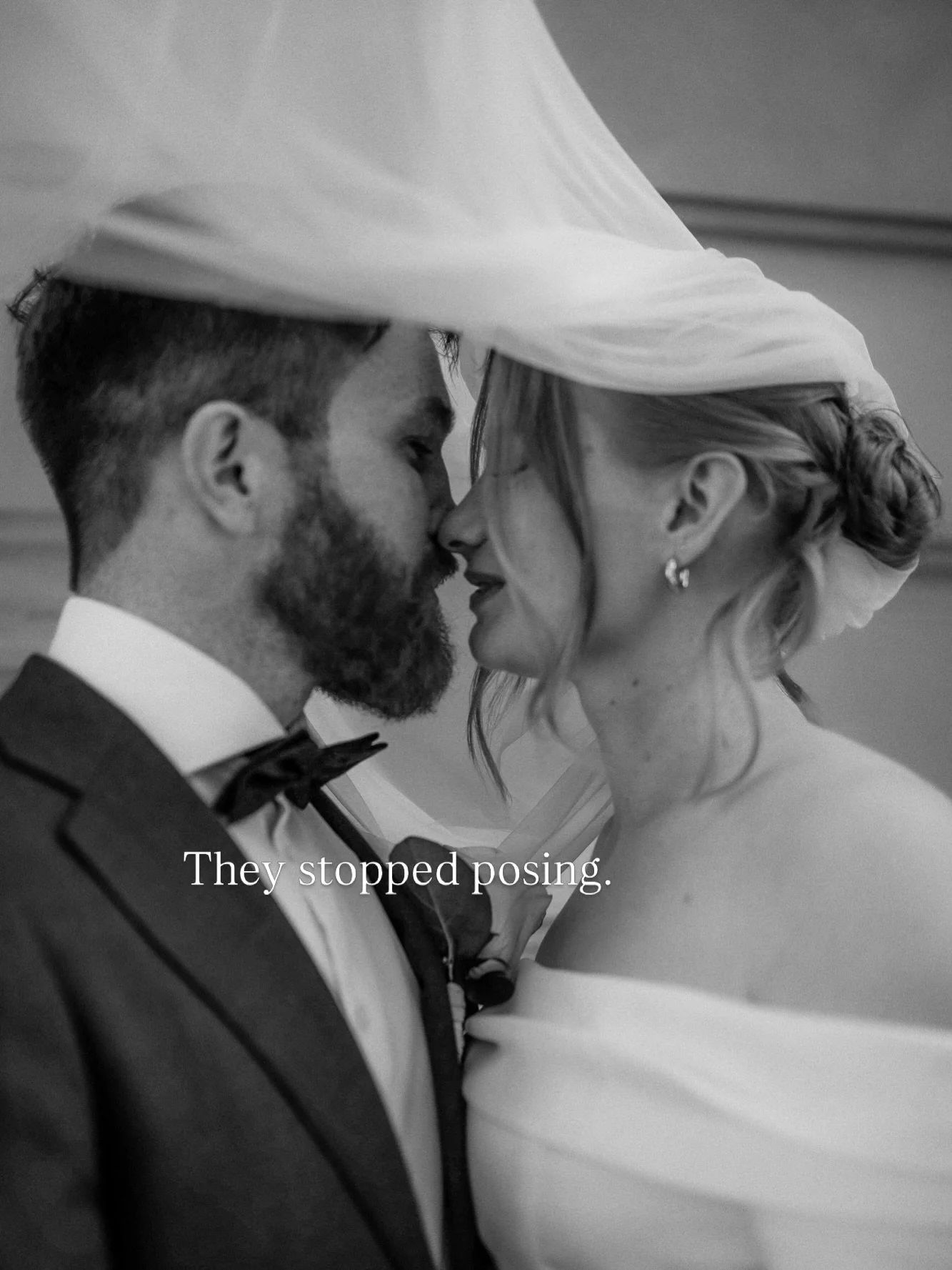 Here&rsquo;s what nobody tells you
about wedding photography:

The best moments aren&rsquo;t
the ones you&rsquo;re ready for.

They&rsquo;re the seconds between.
The breath before the kiss. 
The glance over the shoulder.
The hand you forgot you were 