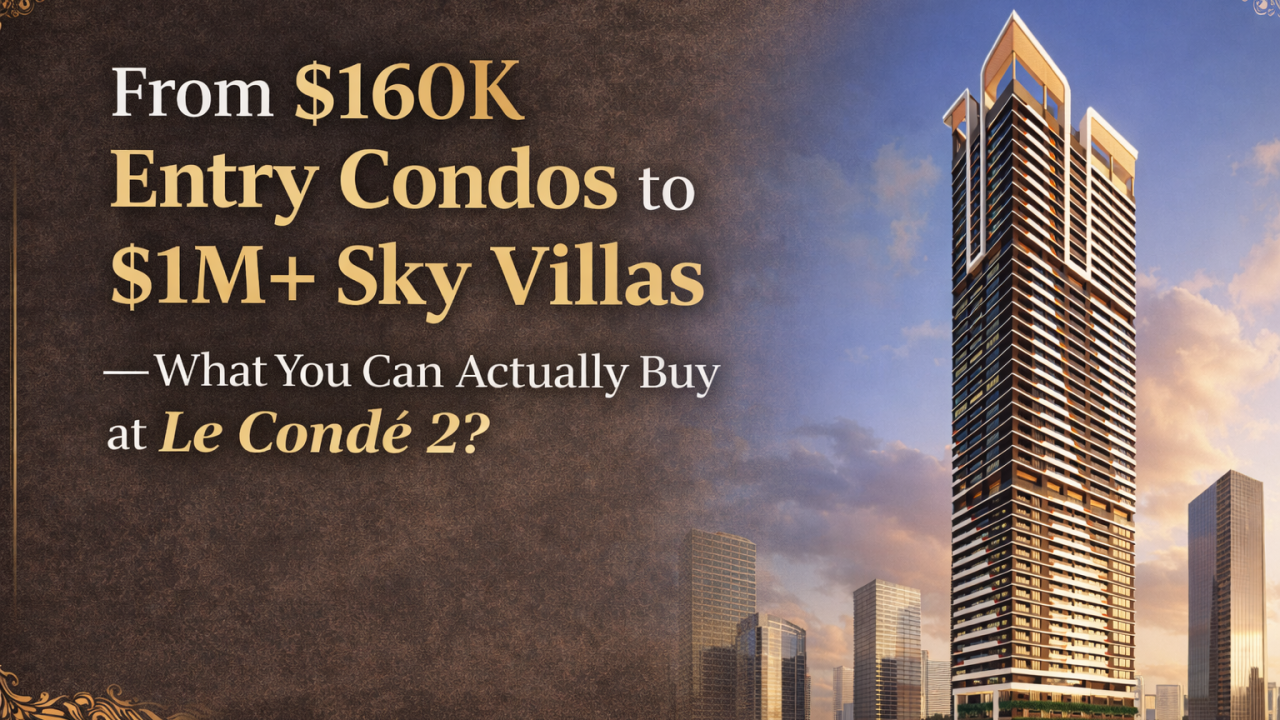 From $160K Entry Condos to $1.5M+ Sky Villas — What You Can Actually Buy at Le Condé 2