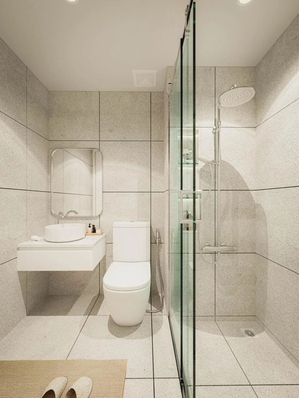 Modern bathroom at LZ Sea View Premium Condo