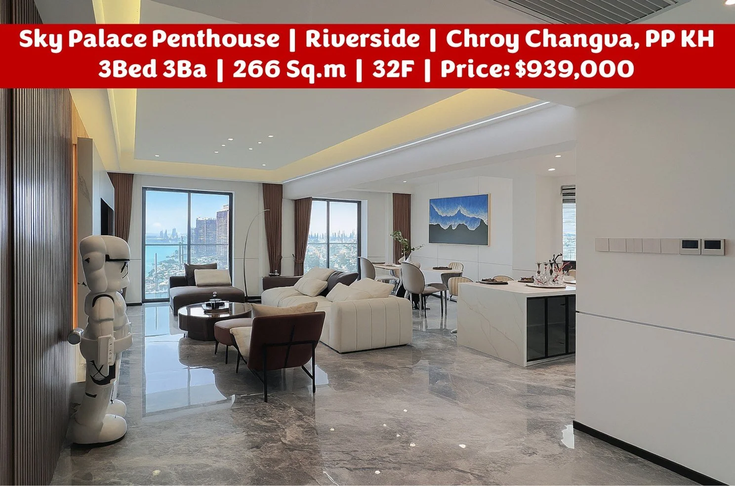 2) Sky Palace Penthouse – Riverside, Chroy Changva