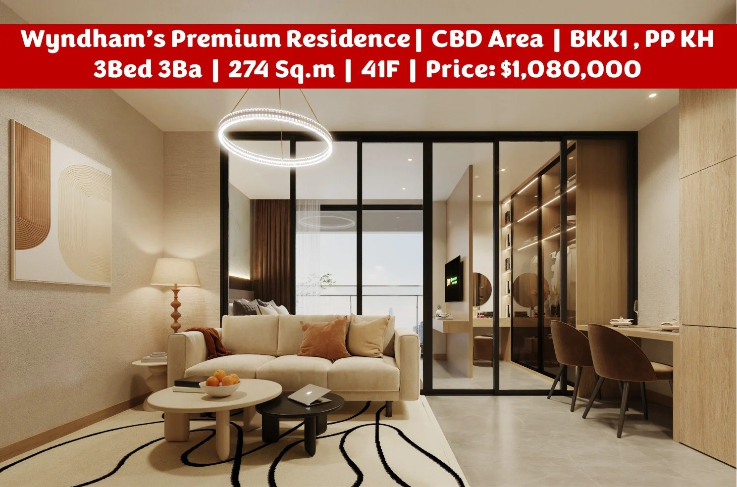 Wyndham’s Premium Residence – CBD Area, BKK1