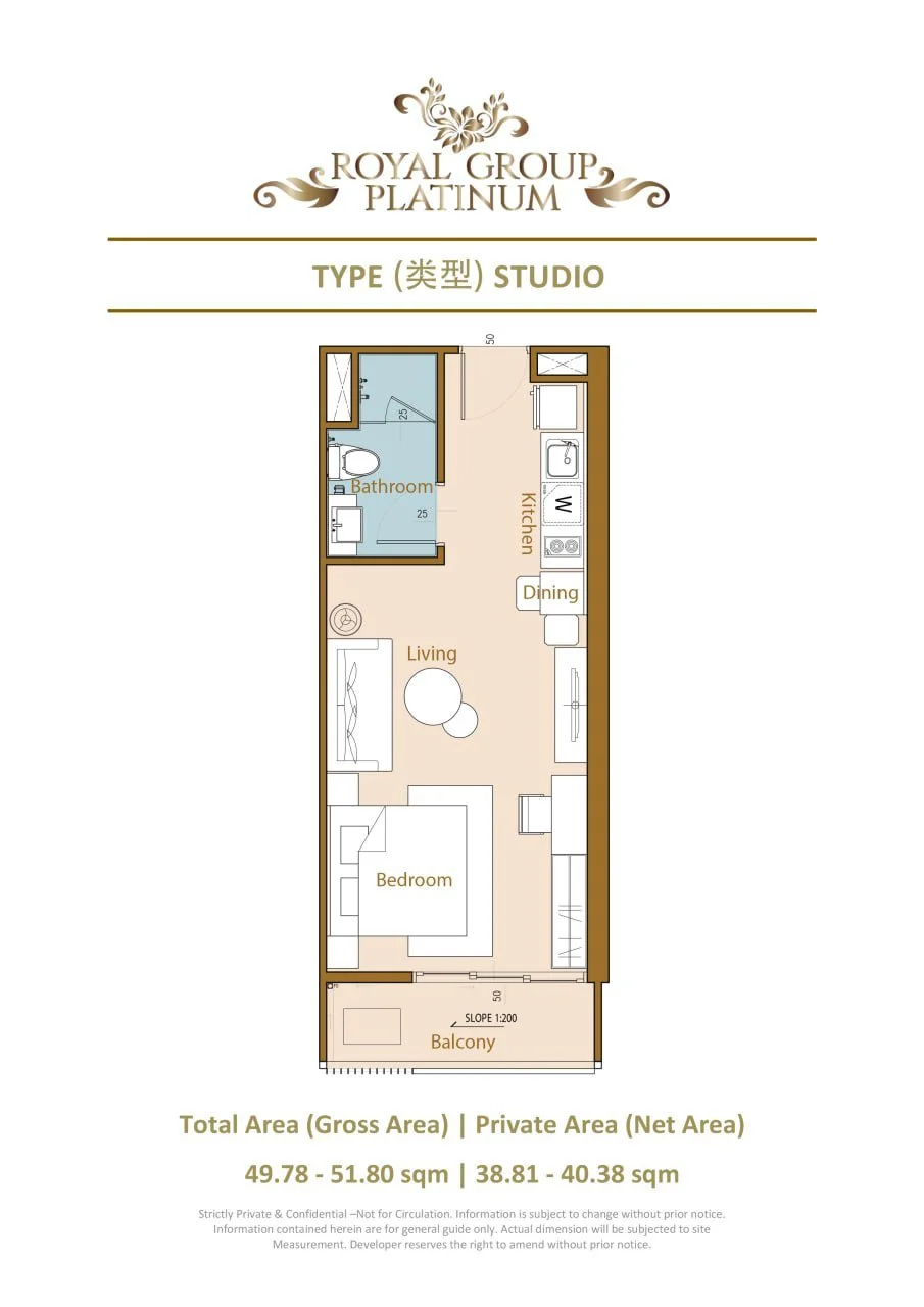 Studio Layout - Royal Platinum