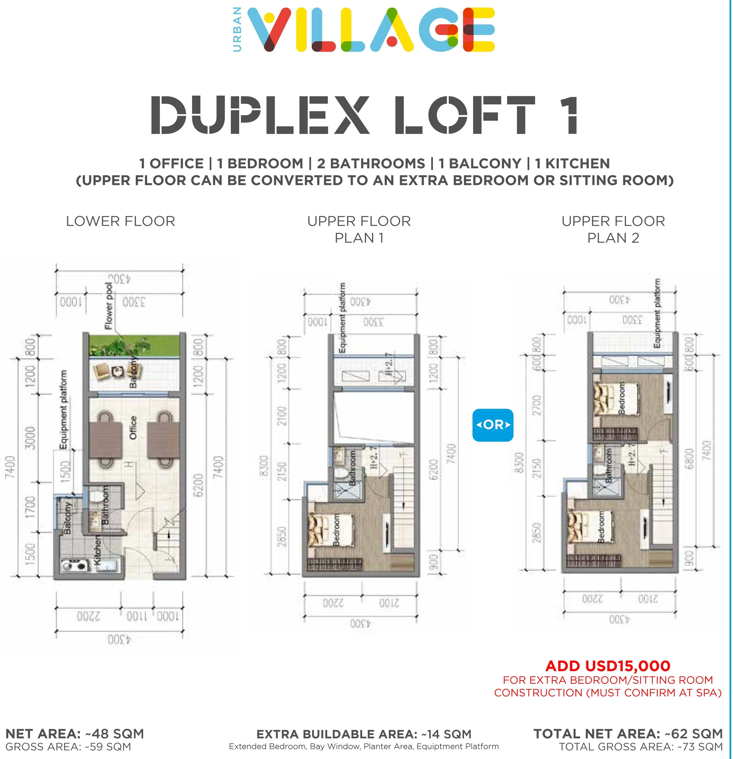 Three Bedroom - Urban Village 2