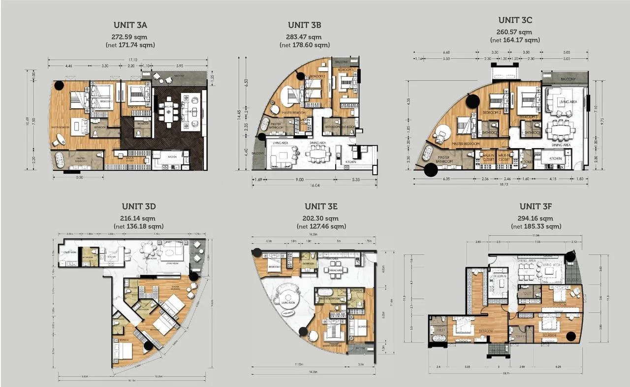 3 Bedroom Floor Plan - Orkide Condo