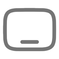 Black and gray portable electronic device with rounded edges, possibly a gaming console or remote control.