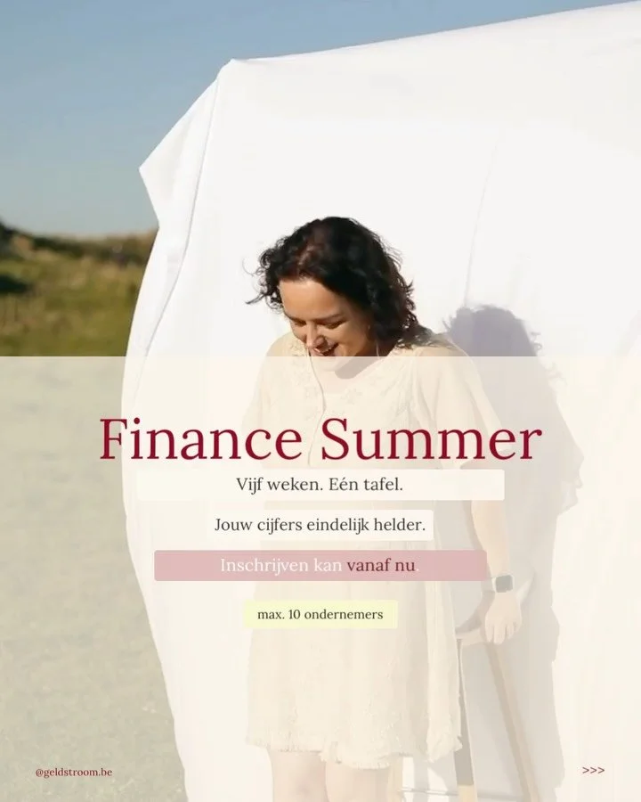 Daar is ze dan. Finance Summer ☀️

Vijf weken om je cijfers eindelijk in handen te nemen. Geen boekhoudersbrein nodig, wel een tafel waar iemand naast je zit terwijl je kijkt.

Alles wat je moet weten staat in de slides. Inschrijven kan vanaf nu via 
