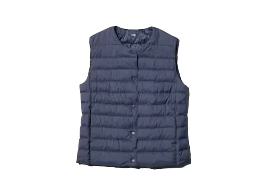 Navy blauwe uniqlo bodywarmer