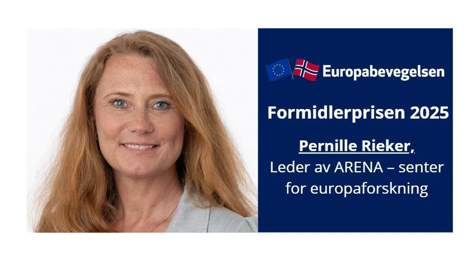 Europabevegelsens formidlerpris til Pernille Rieker