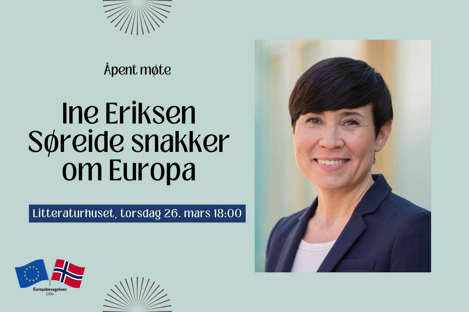 Ine Eriksen Søreide snakker om Europa