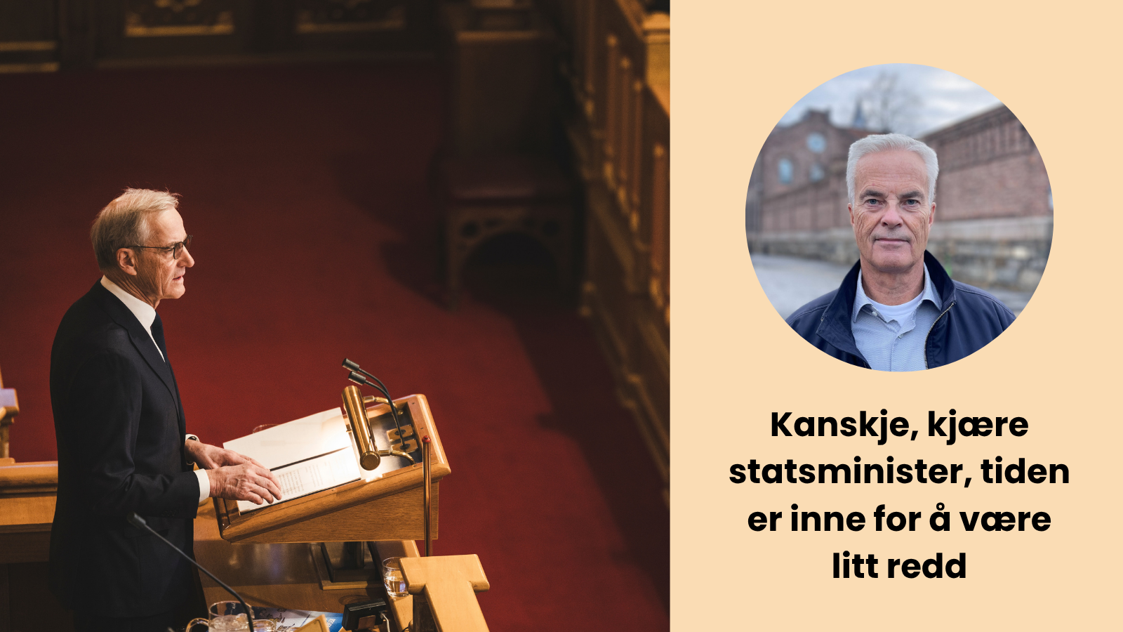Støres private sikkerhetsdilemma