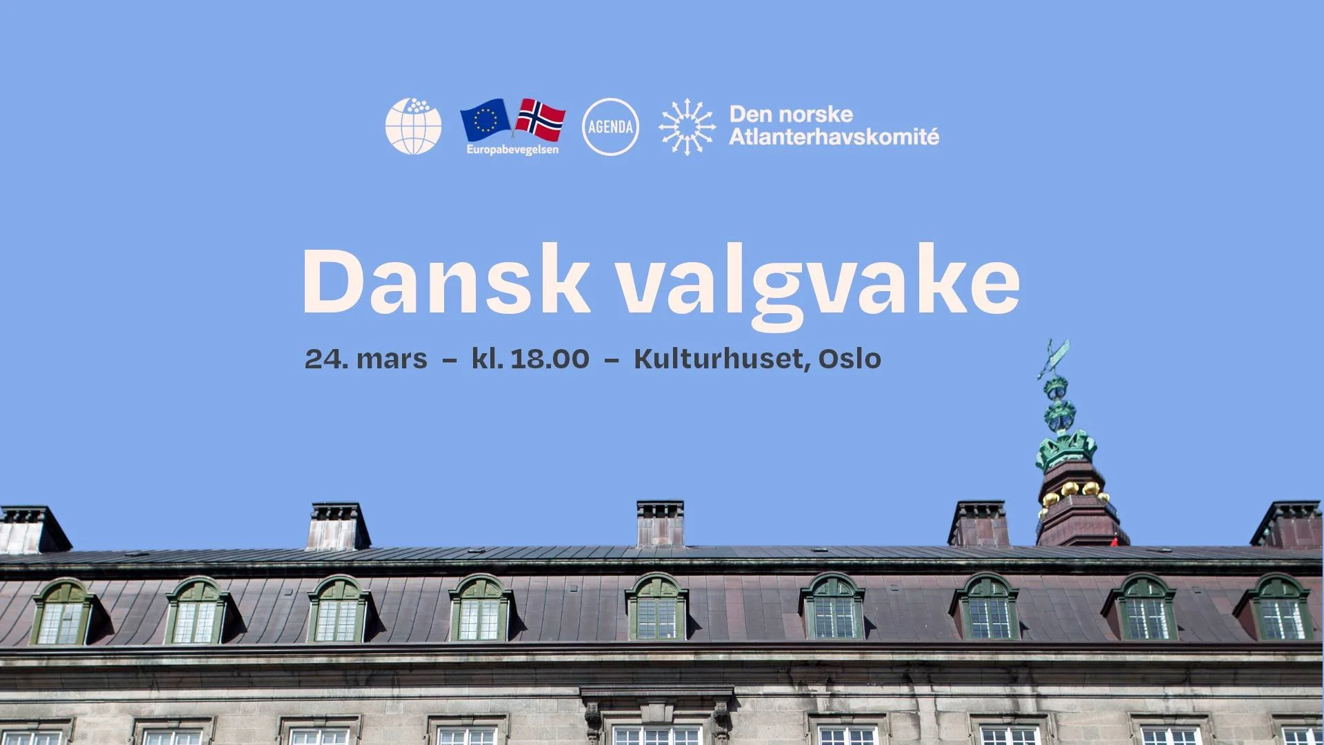 Oslo: Valgvake for det danske valget