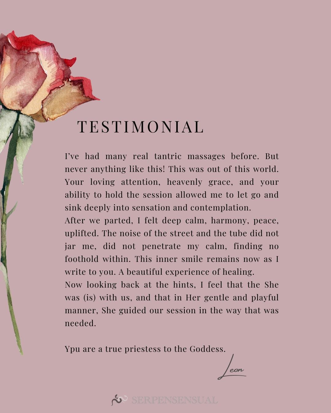 I hold this work with so much devotion. Hearing how it lands in someone&rsquo;s life reminds me why I do what I do.

Thank you, Leon.