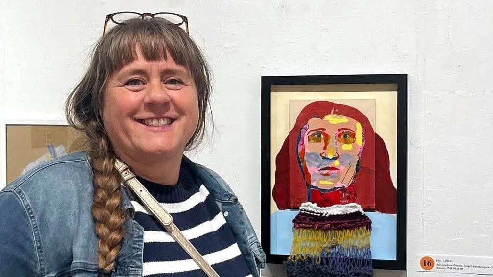 Ann-Charlotte på vernissage