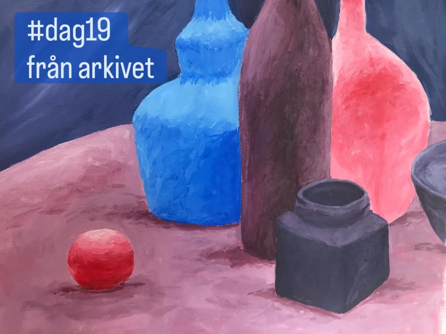 Jag hittade en av de f&ouml;rsta m&aring;lningarna jag gjorde n&auml;r jag gick Stora konstkurser 2019. Jag gillar verkligen f&auml;rgkombon. 🤩

Har du n&aring;gra f&auml;rgglada bilder i arkivet?

Det h&ouml;r &auml;r dag 19 i #21daysinmyartworld26