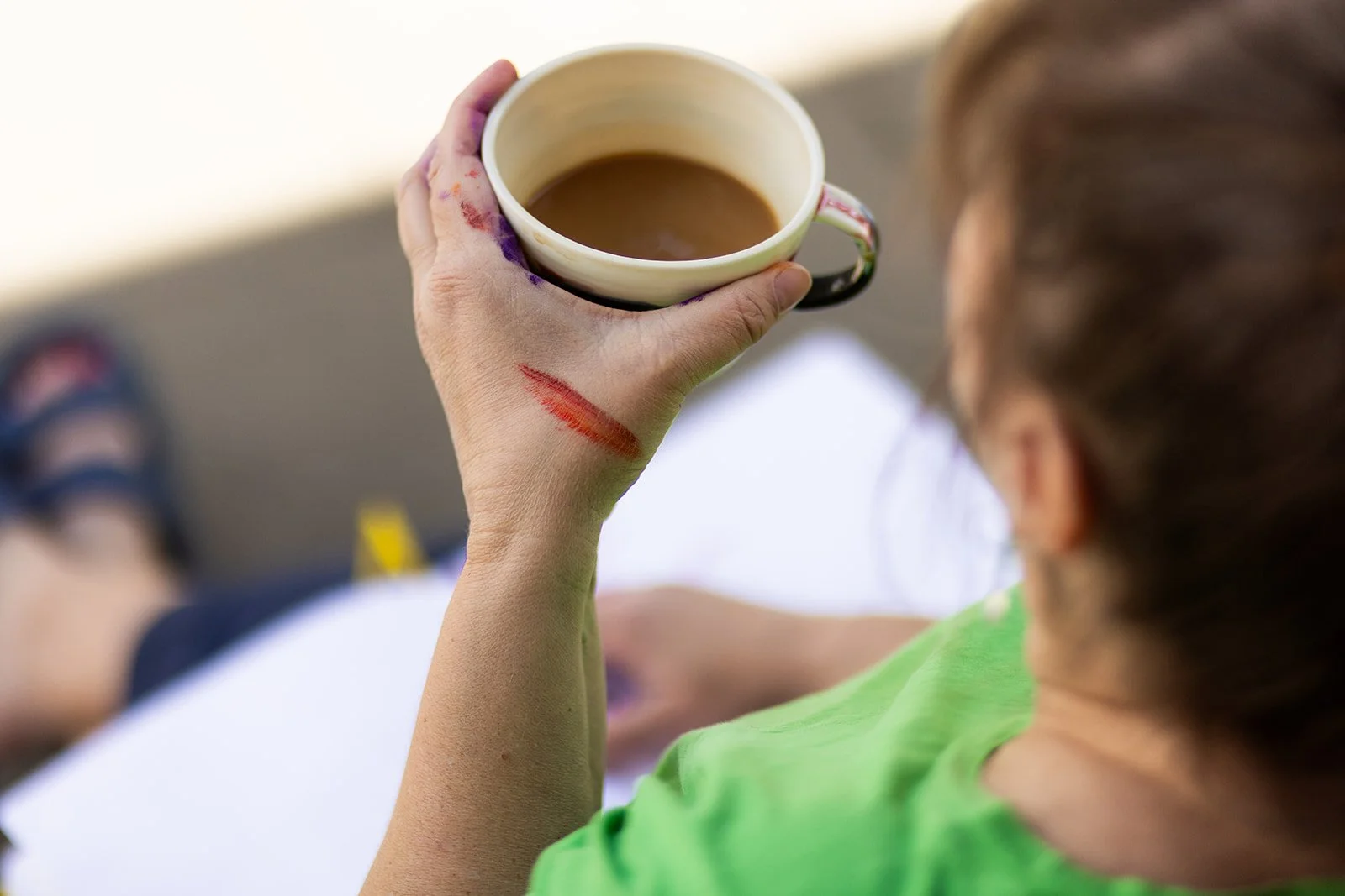 Ann-Charlotte och kaffekoppen