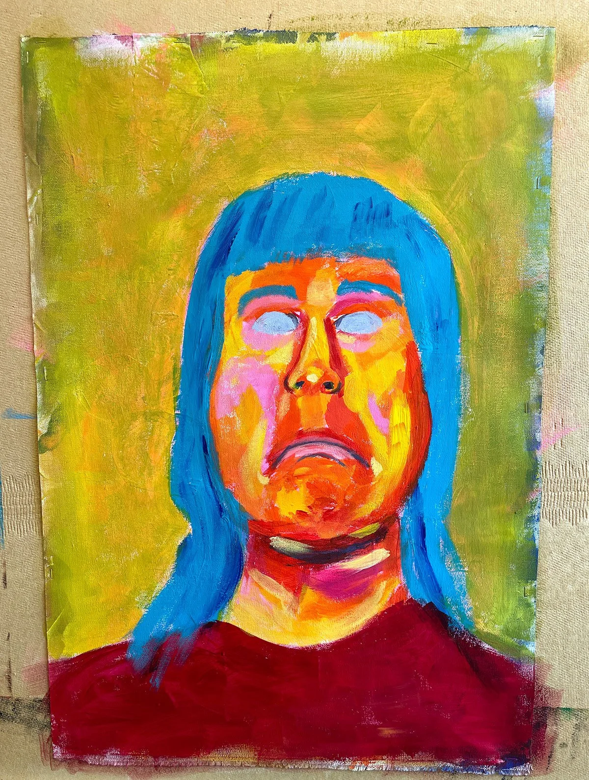 Porträtt mitt i processen