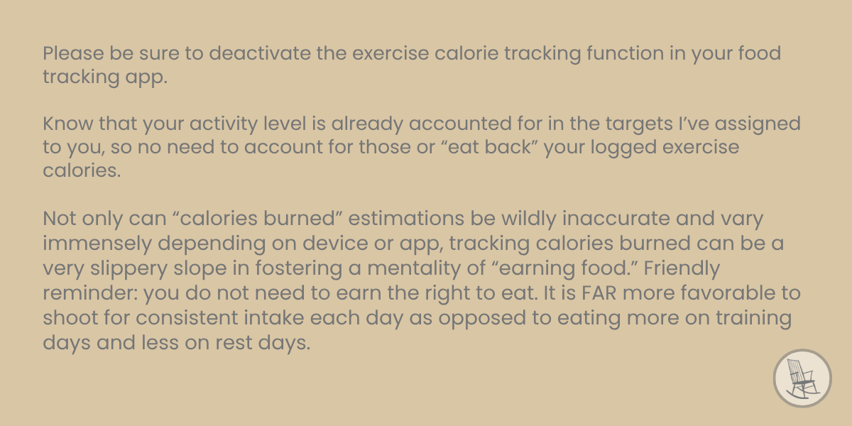 SHOULD I “EAT BACK” THE CALORIES I BURN??