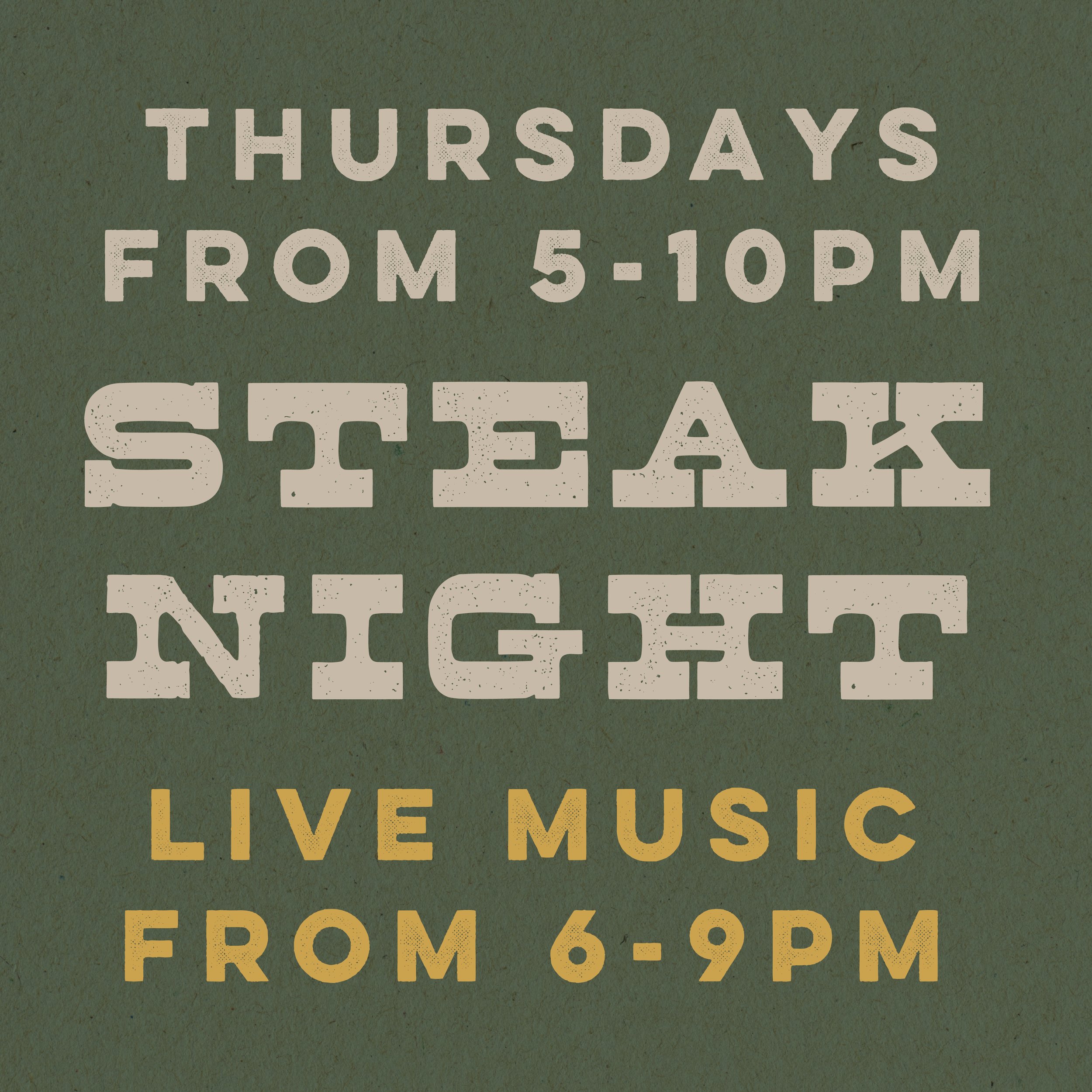 Cabin Restaurant Steak Night