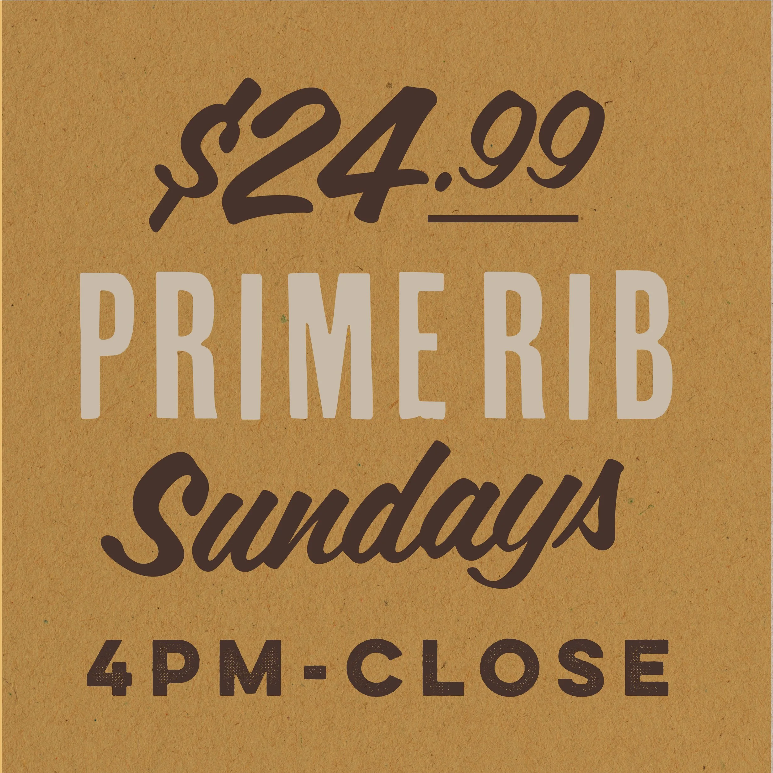 Cabin Prime Rib Dinner