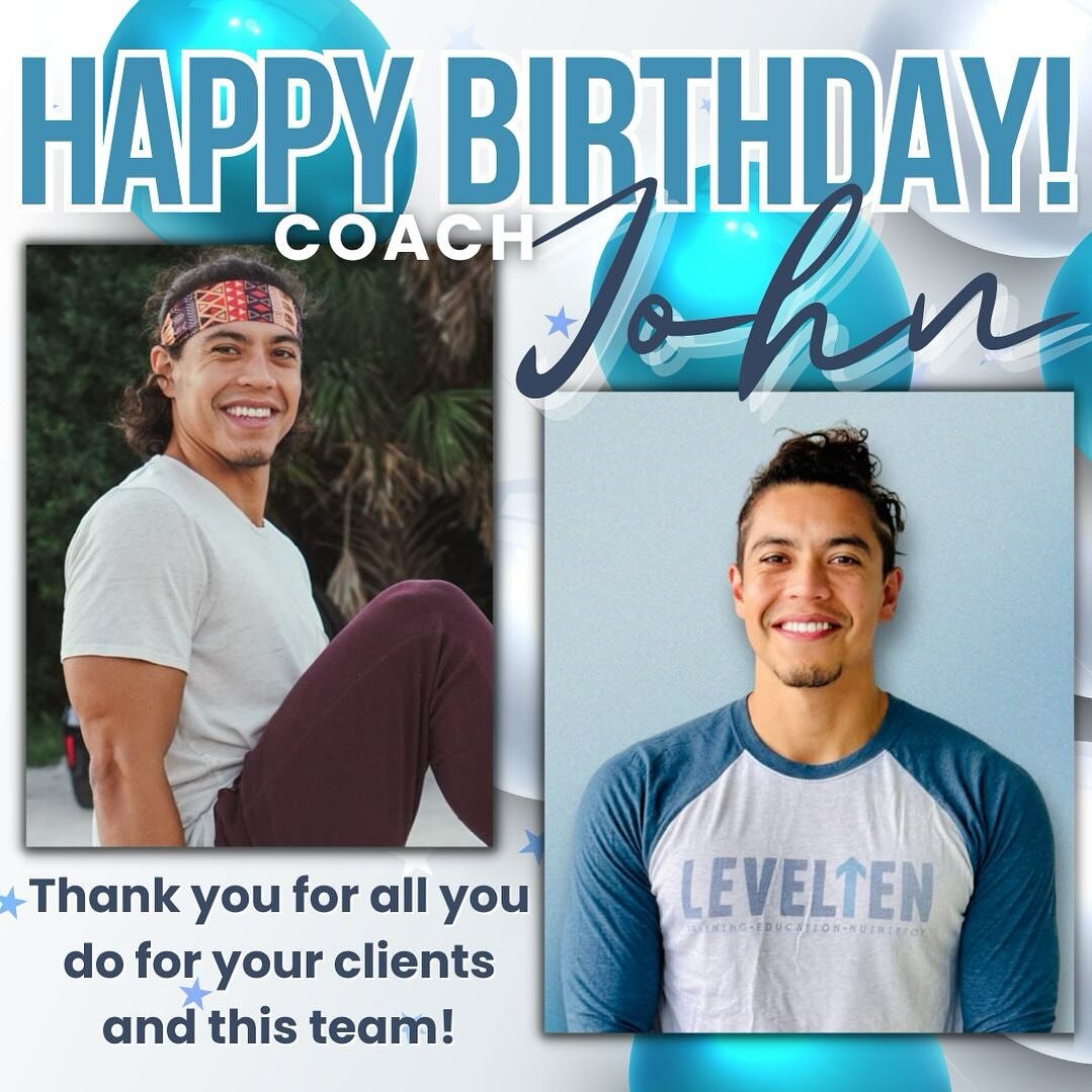 Happy Birthday Coach John! @coachjohnnoel 

We are so grateful for your knowledge, experience, and perspective that you bring to all of us here at Level TEN! We hope you get to enjoy some extra Alba snuggles today and look forward to walking alongsid
