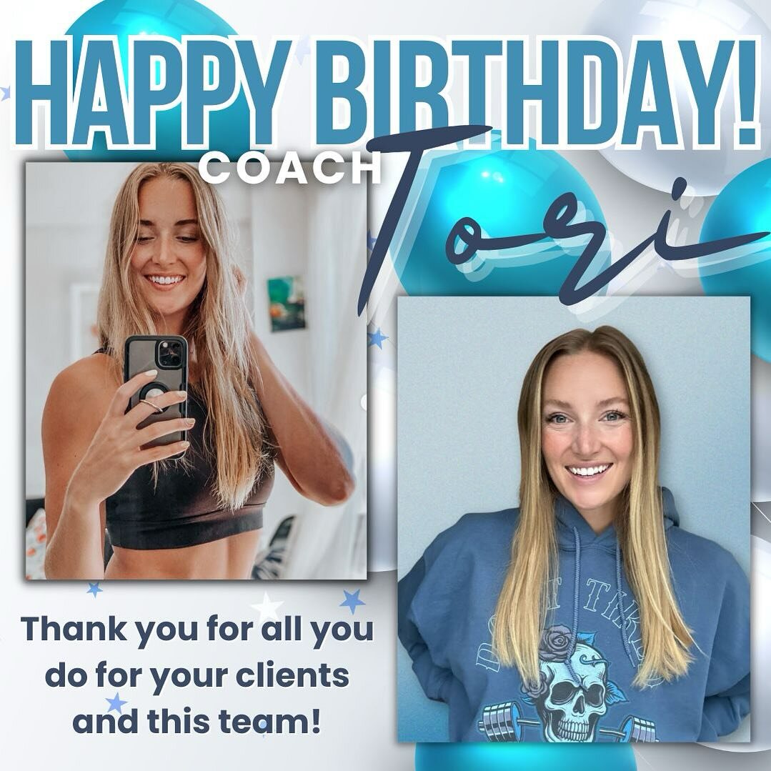 Feliz Cumpleanos Coach Tori! @thefittrials 

You are wise beyond your years and we are so grateful for the guidance, support, and education you provide for our clients! We hope your year is loaded with incredible travel plans, new adventures, and lot