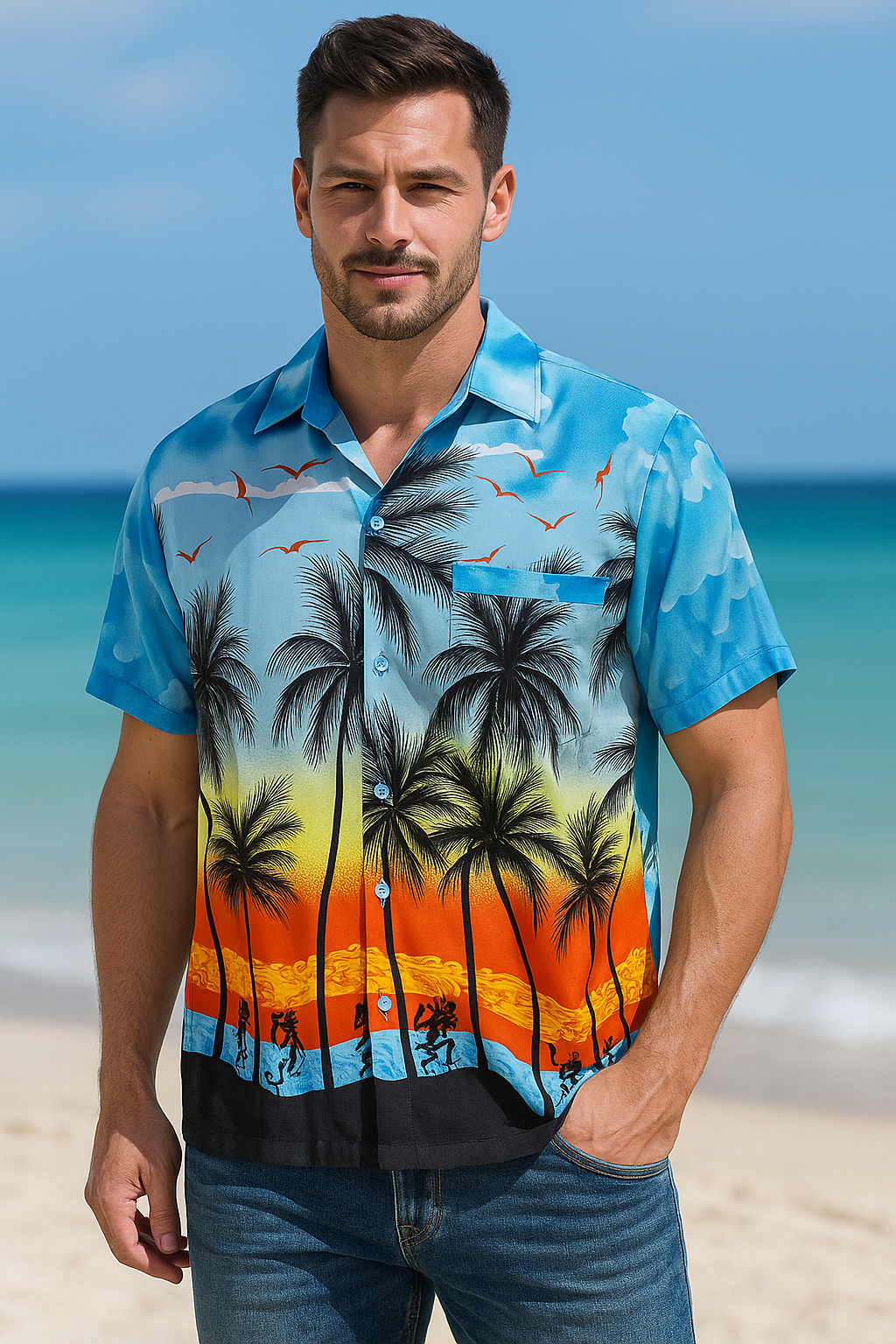 Blue w/Beach (999)