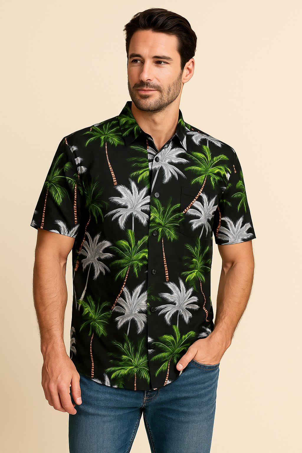 Palm Trees - Black