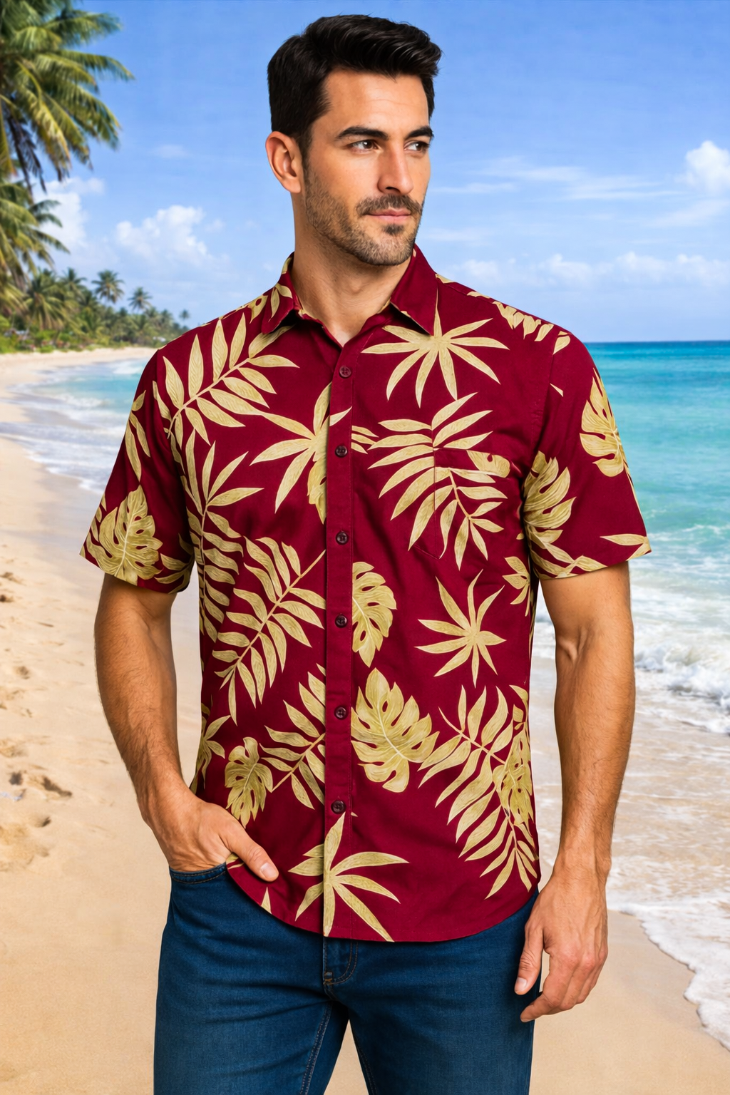 Jungle Wine Shirt - Maroon (978)