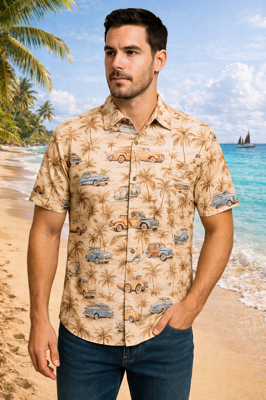 Classic Car Shirts - Gold