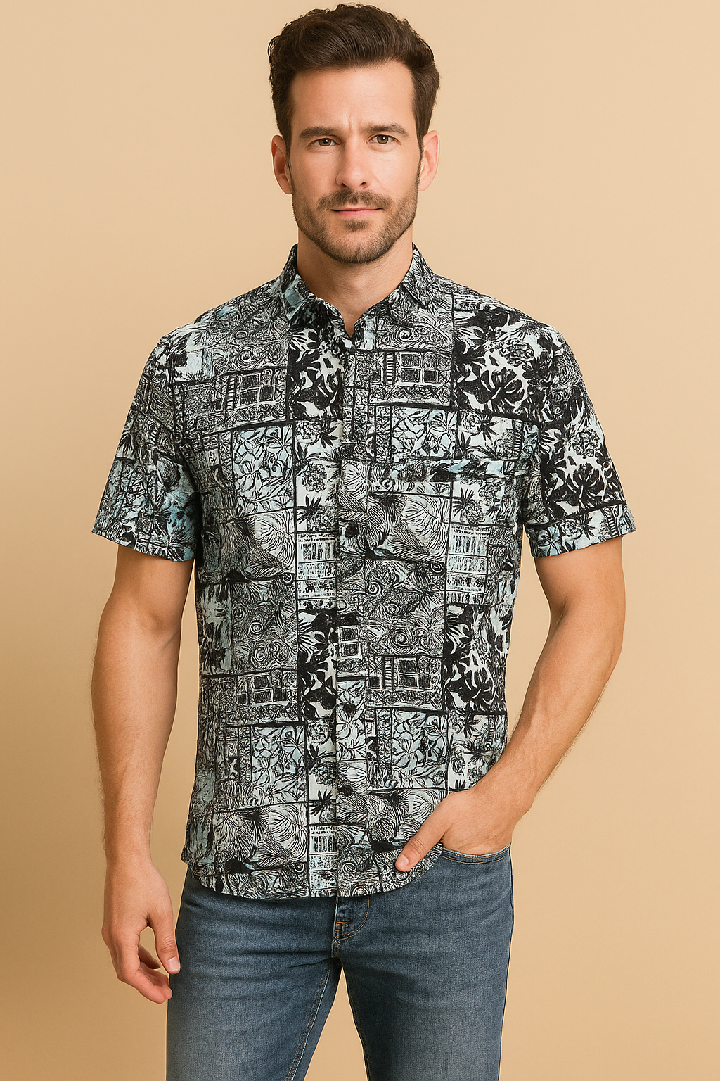 Black w/ Firozi (104 D)