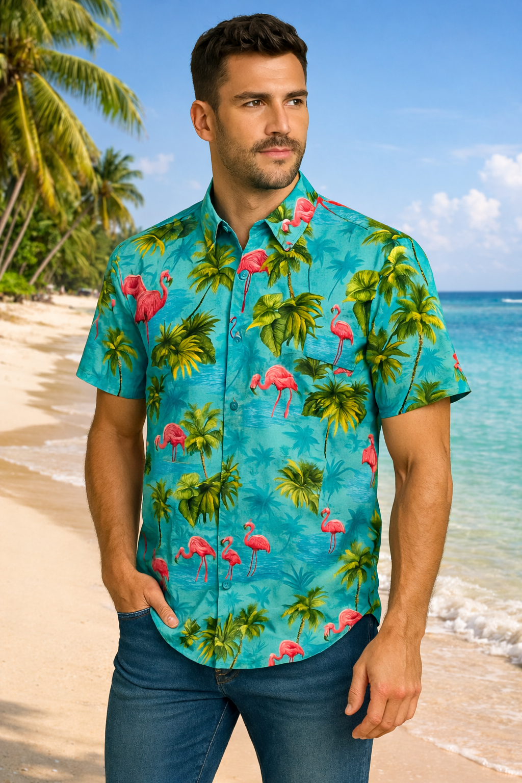 Flamingos - Caribbean Green