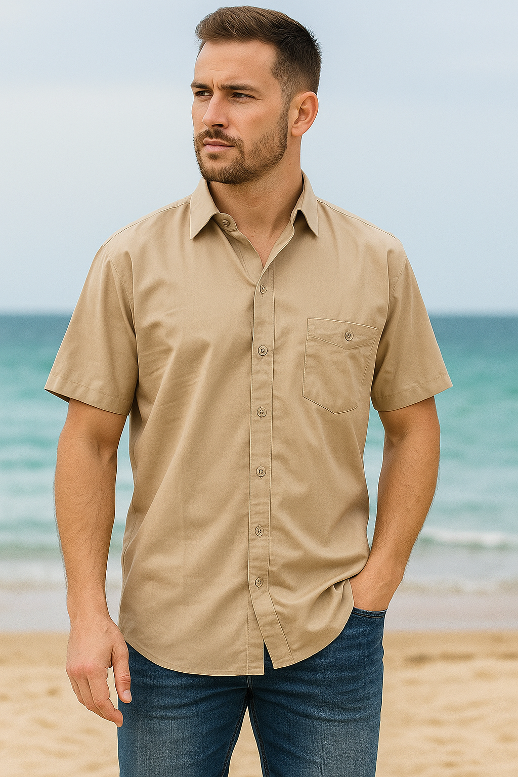 Solid Coloured Shirts - Beige Enhanced 2.png