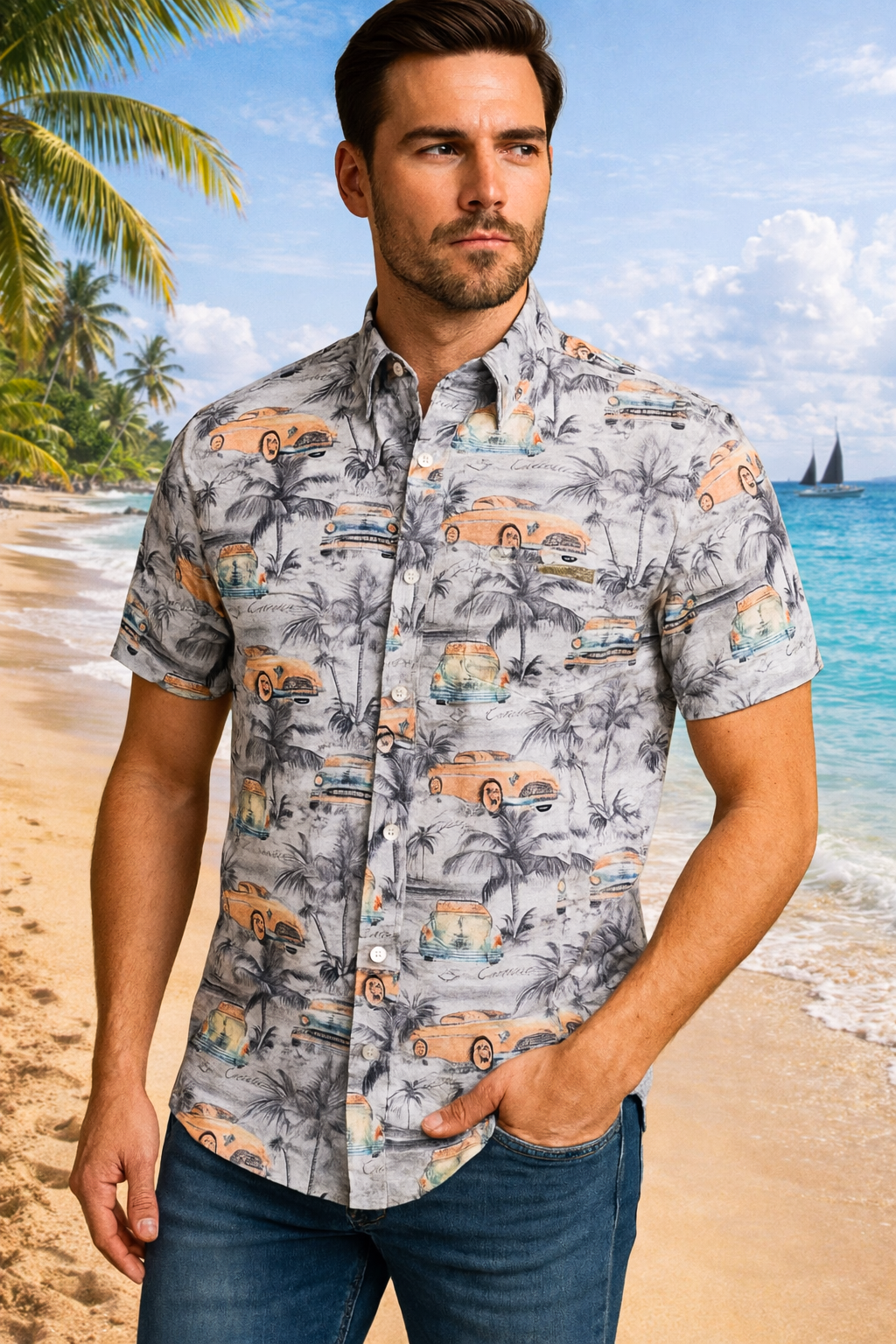 Classic Car Shirts - Grey