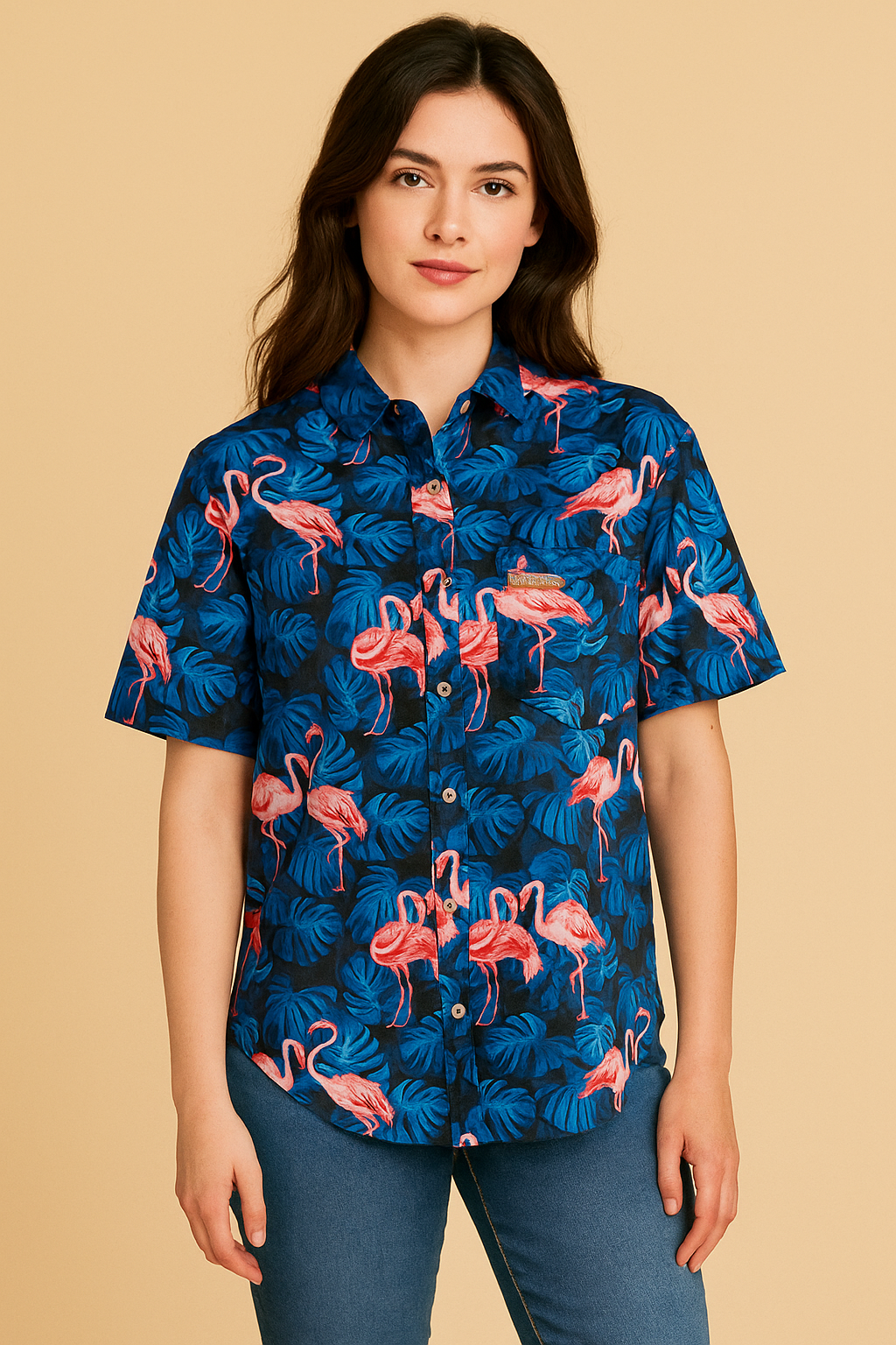 Flamingos - Royal Blue