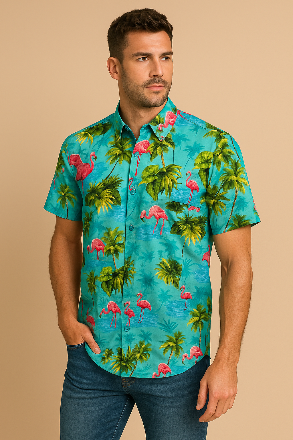 Flamingos - Caribbean Green