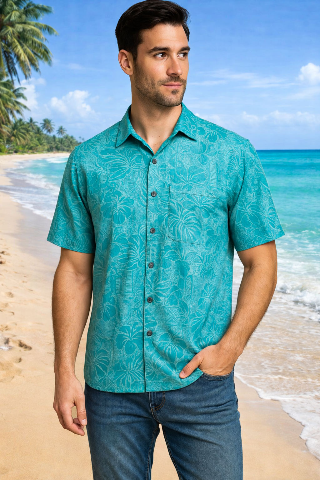 Polynesian Art -Rama Green ( P 100 )