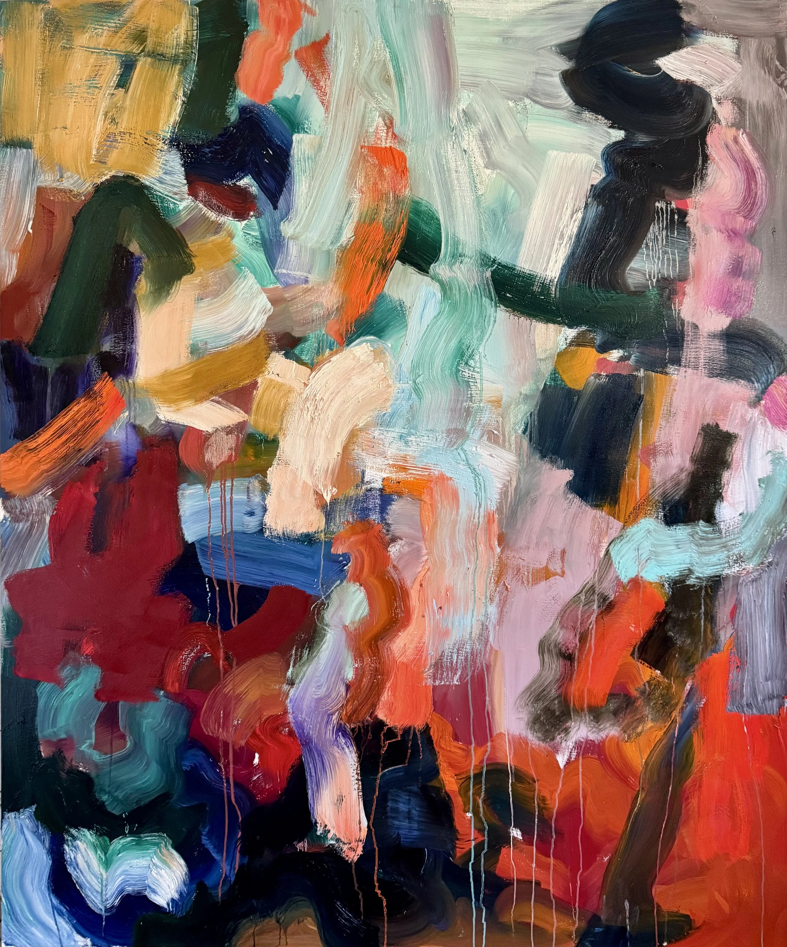 When The Ghost Comes 2025 60"x72" oil on canvas