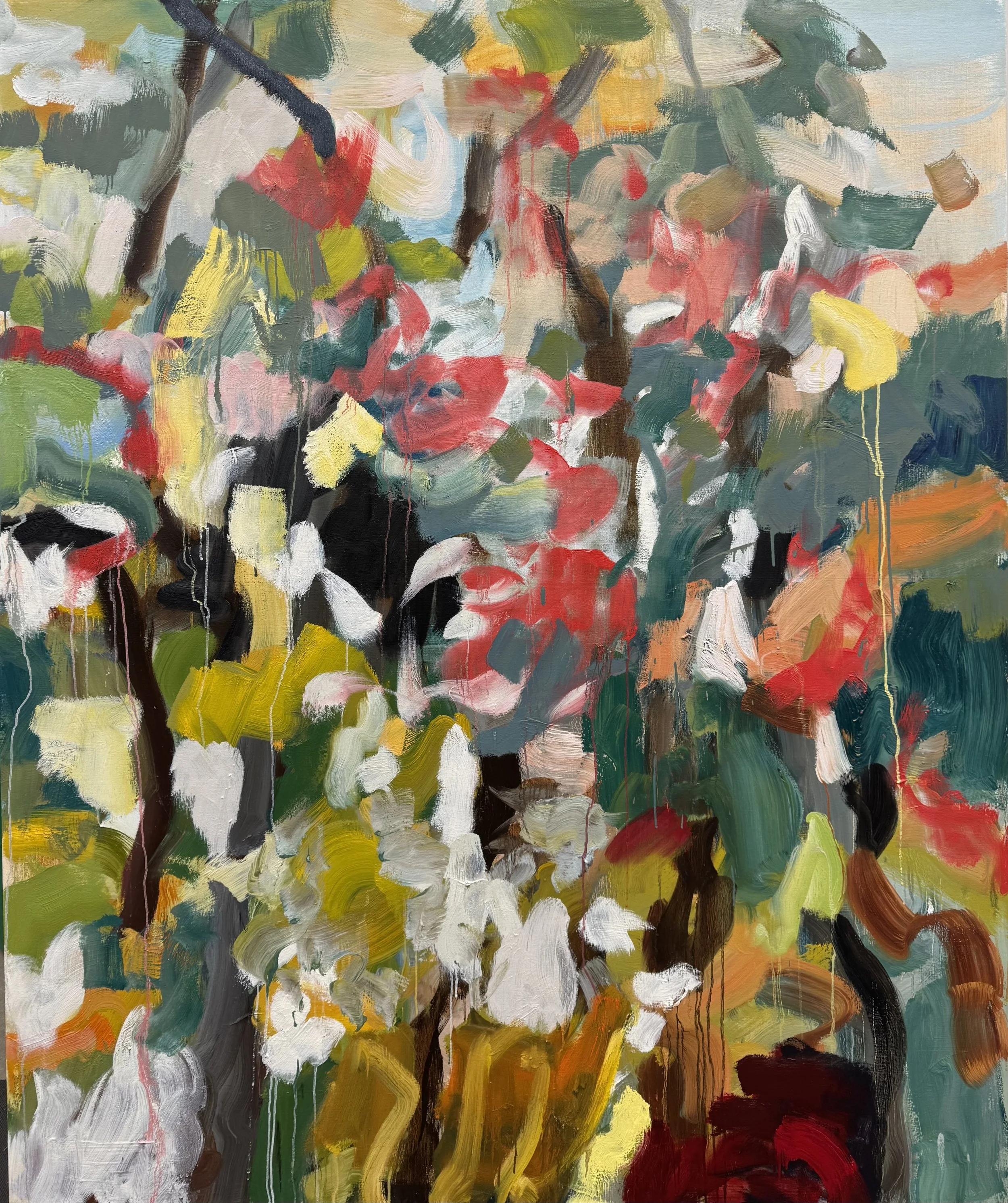 Fall Trees 2025-26 Oil on canvas 72"x 60"