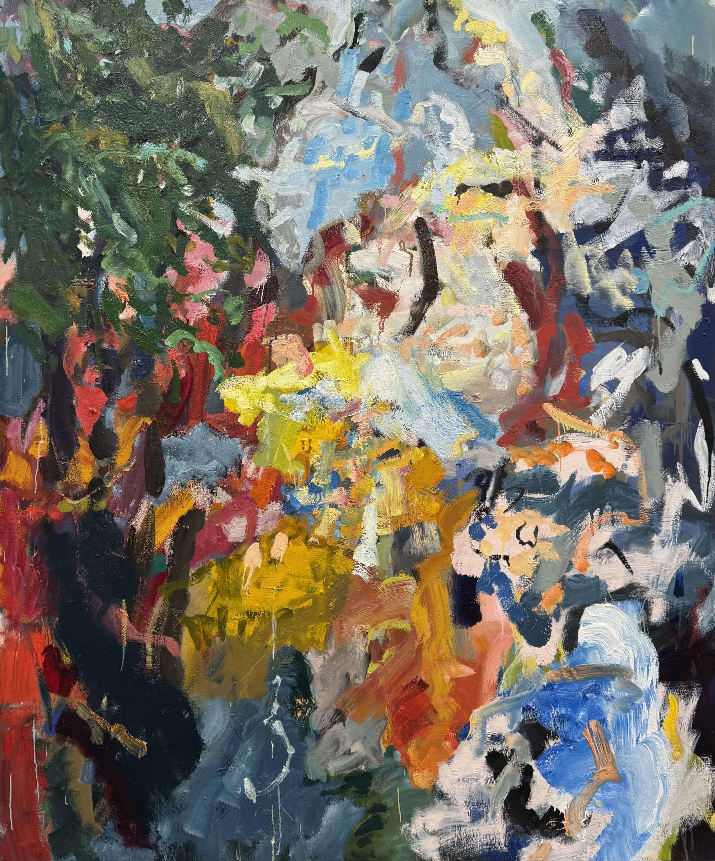 River Abstraction 2025-26 Oil on Canvas 72"x 60"