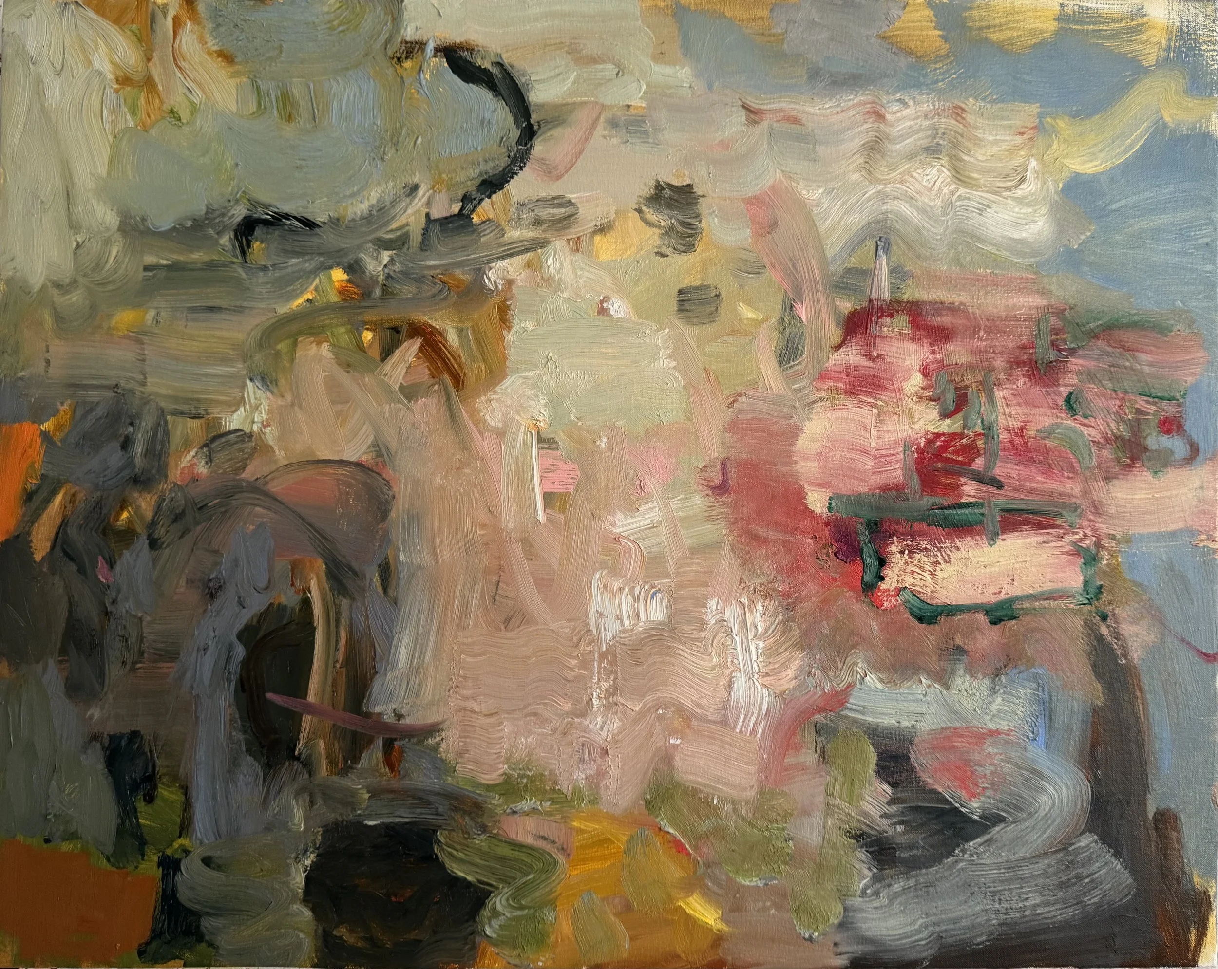 Backing In oil on canvas 24"x 30"