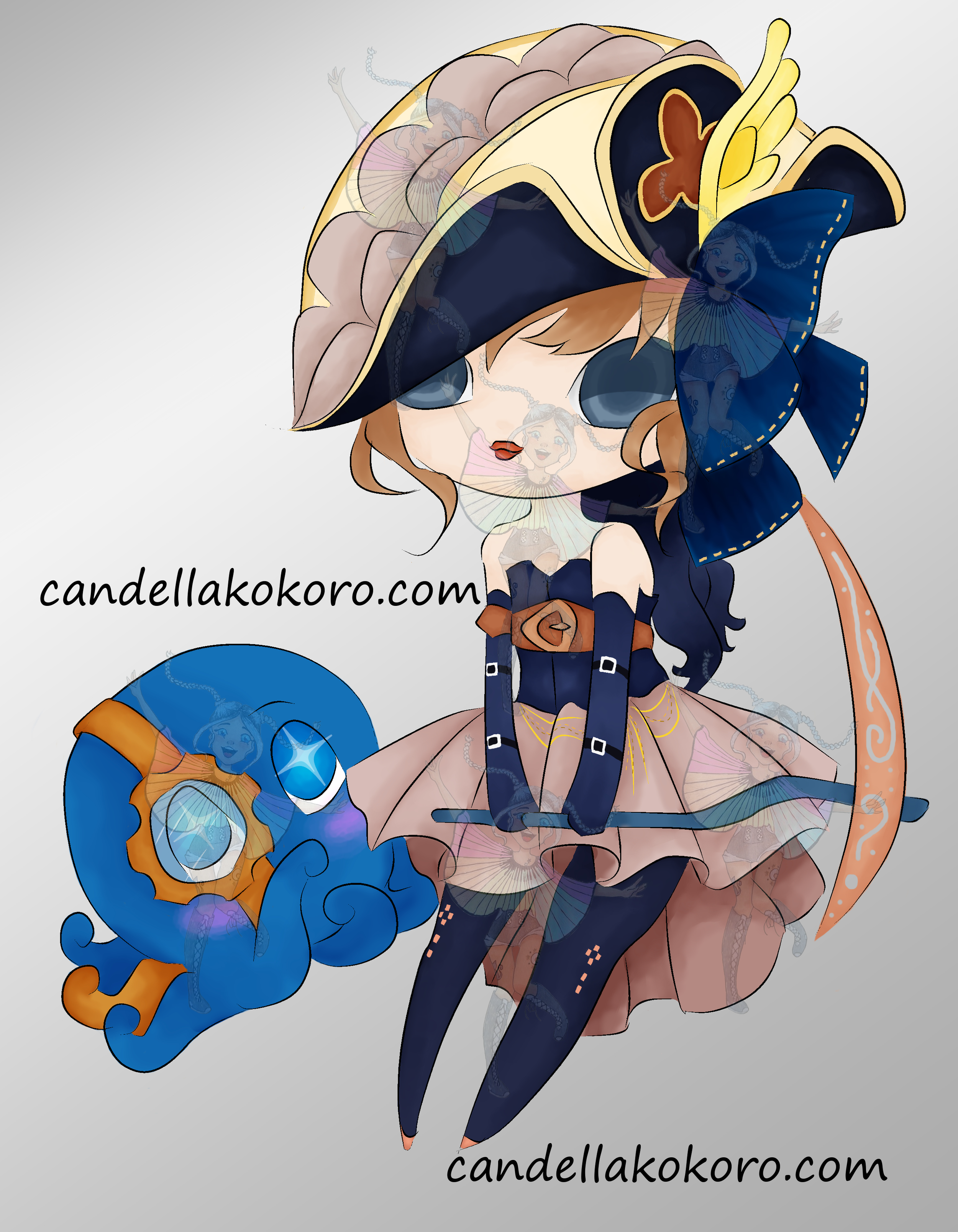 4x6 print of chibi pirate