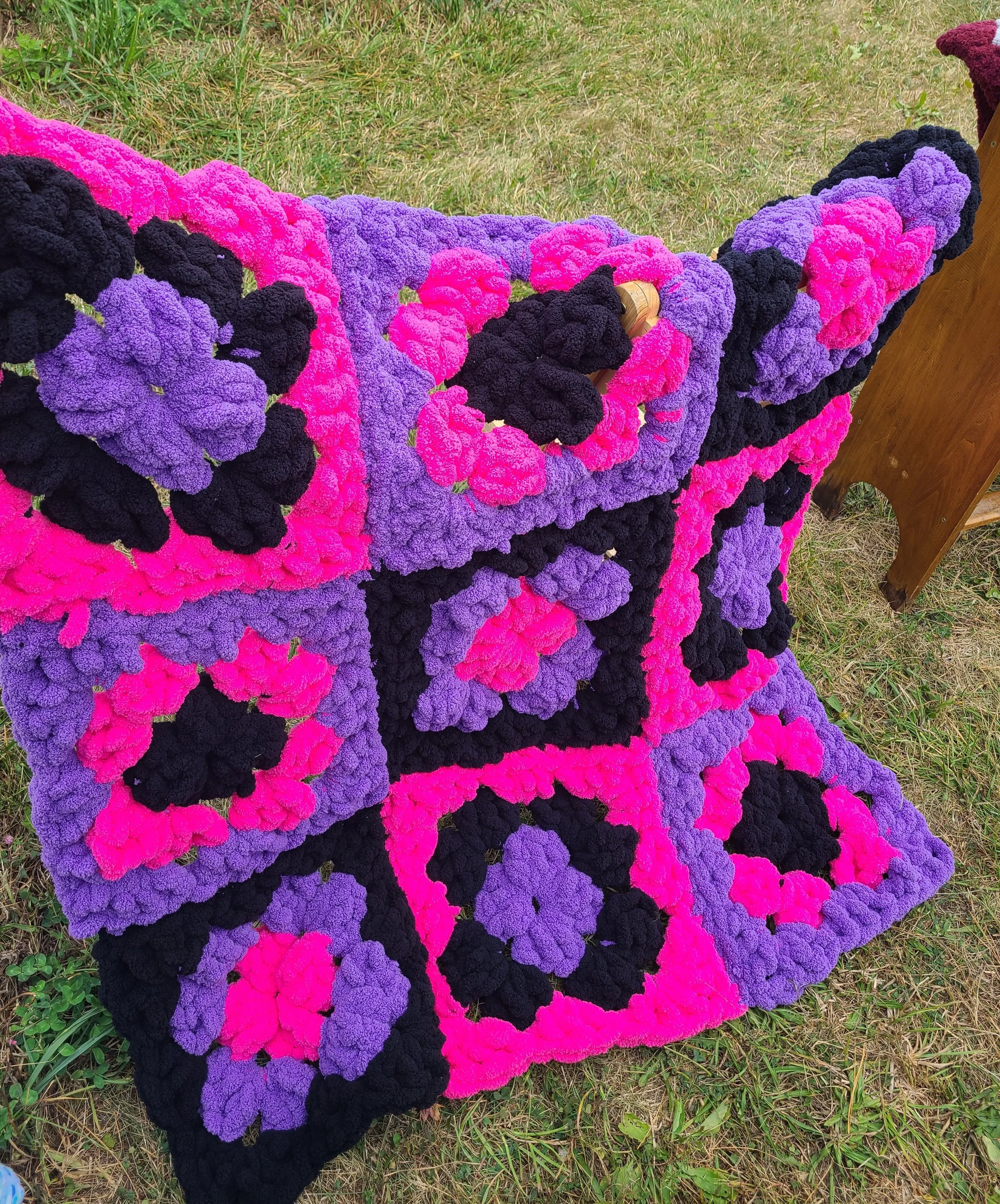 Large crochet blanket