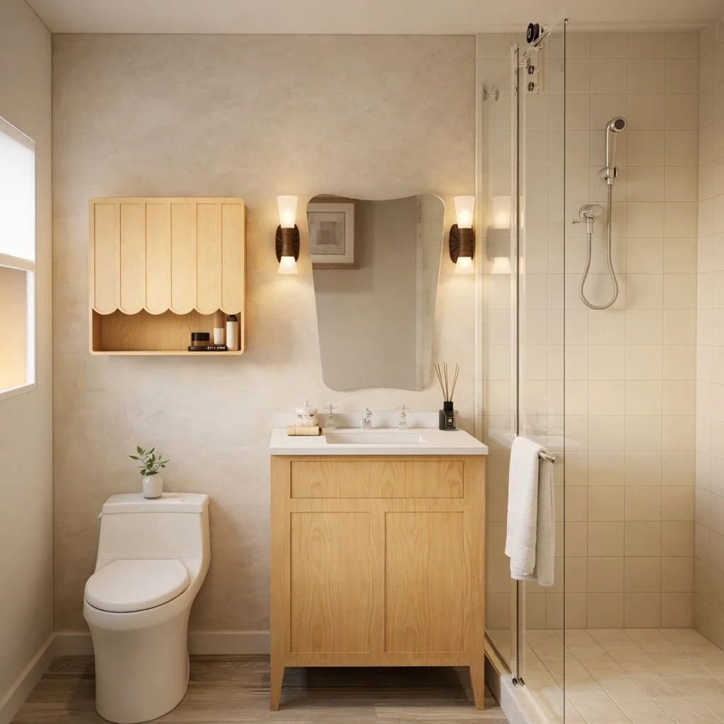 Luxury bathroom remodeling project by Jessi Goldstein in Miami, featuring custom cabinetry, premium stone finishes, modern fixtures, and a timeless interior design that creates a relaxing spa-inspired atmosphere.