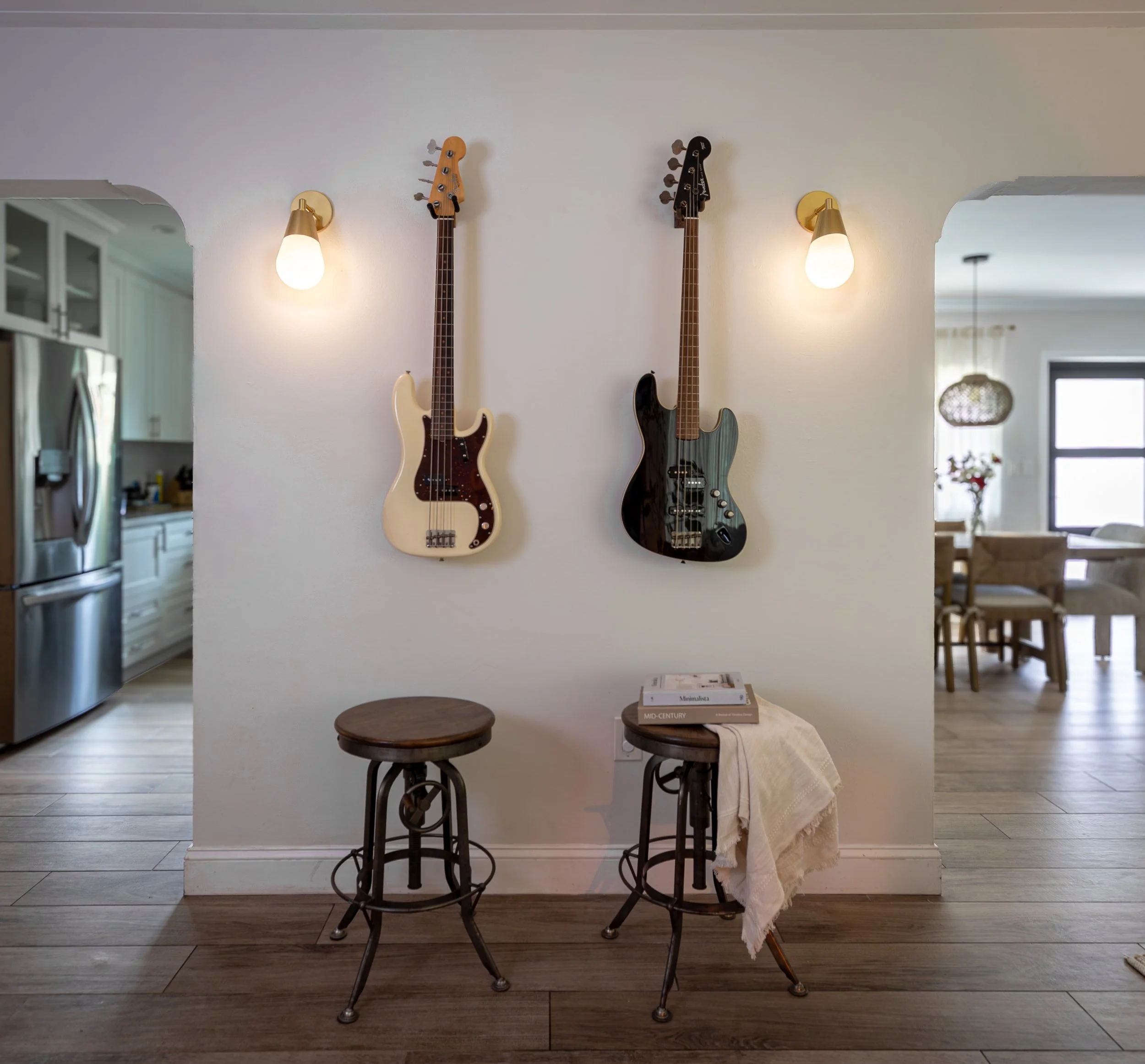 Close-up of sophisticated interior finishes showcasing craftsmanship and timeless residential design.
