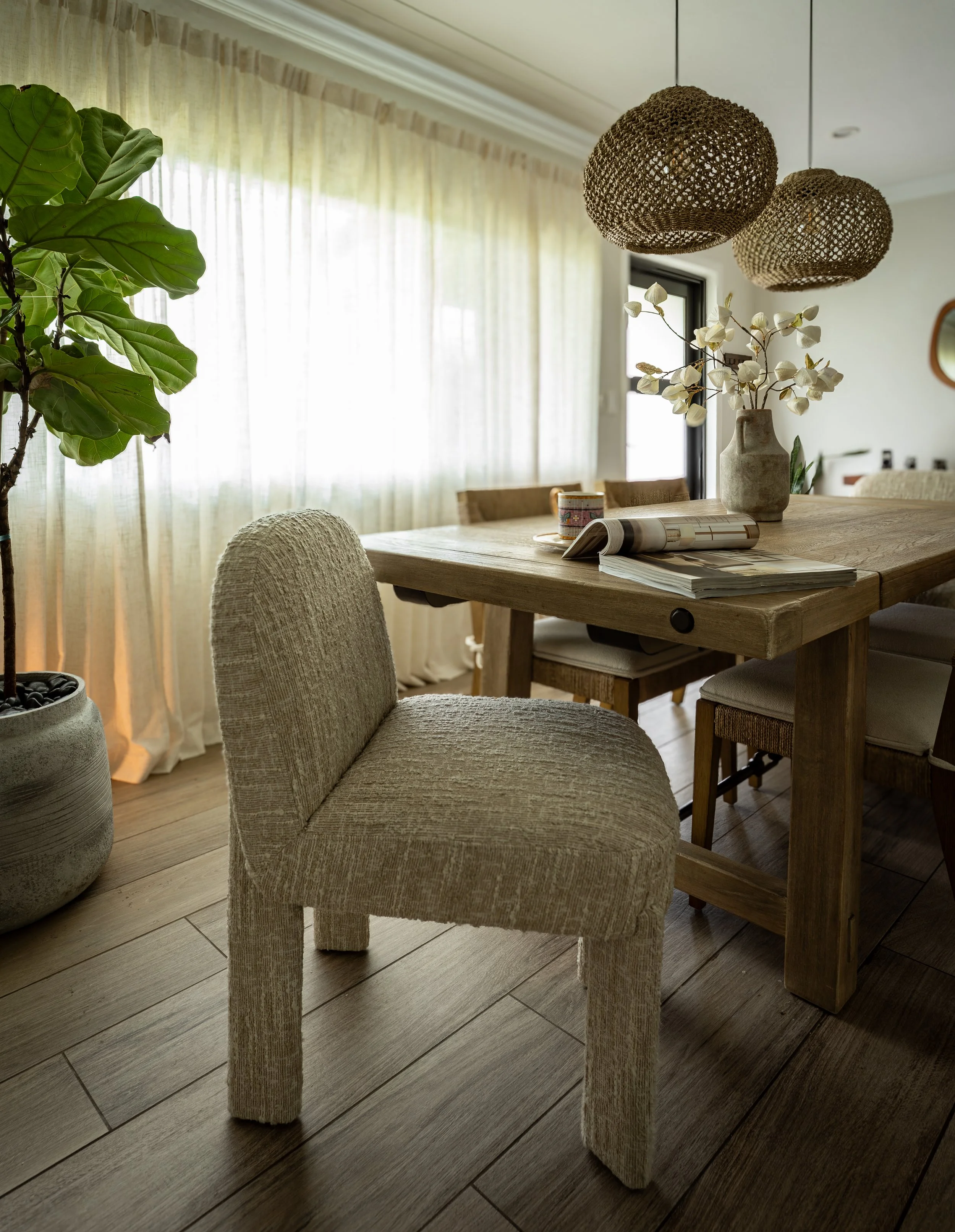Luxury dining room interior design project for a modern Miami residence