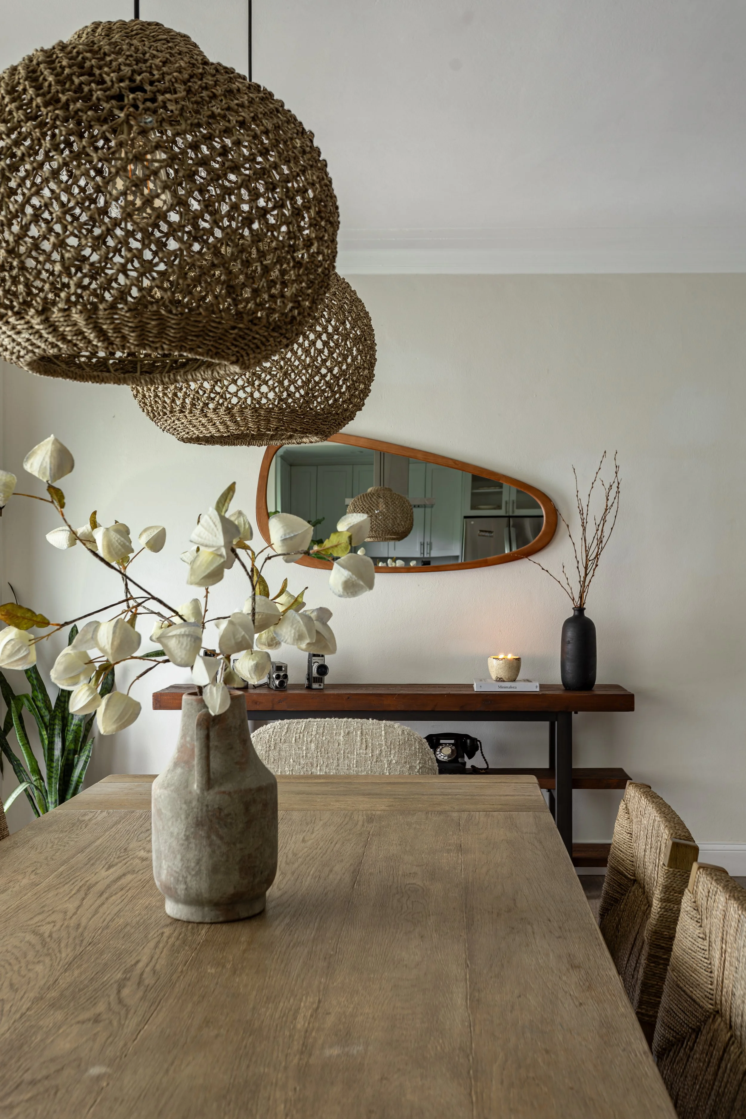 Residential dining room renovation designed by Jessi Goldstein in Miami