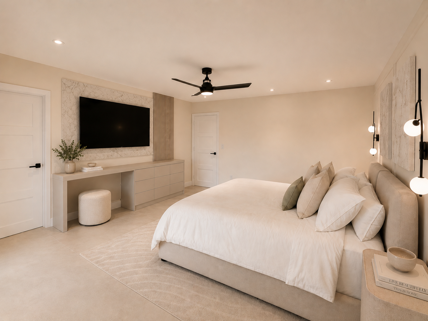 Luxury residencial master bedroom