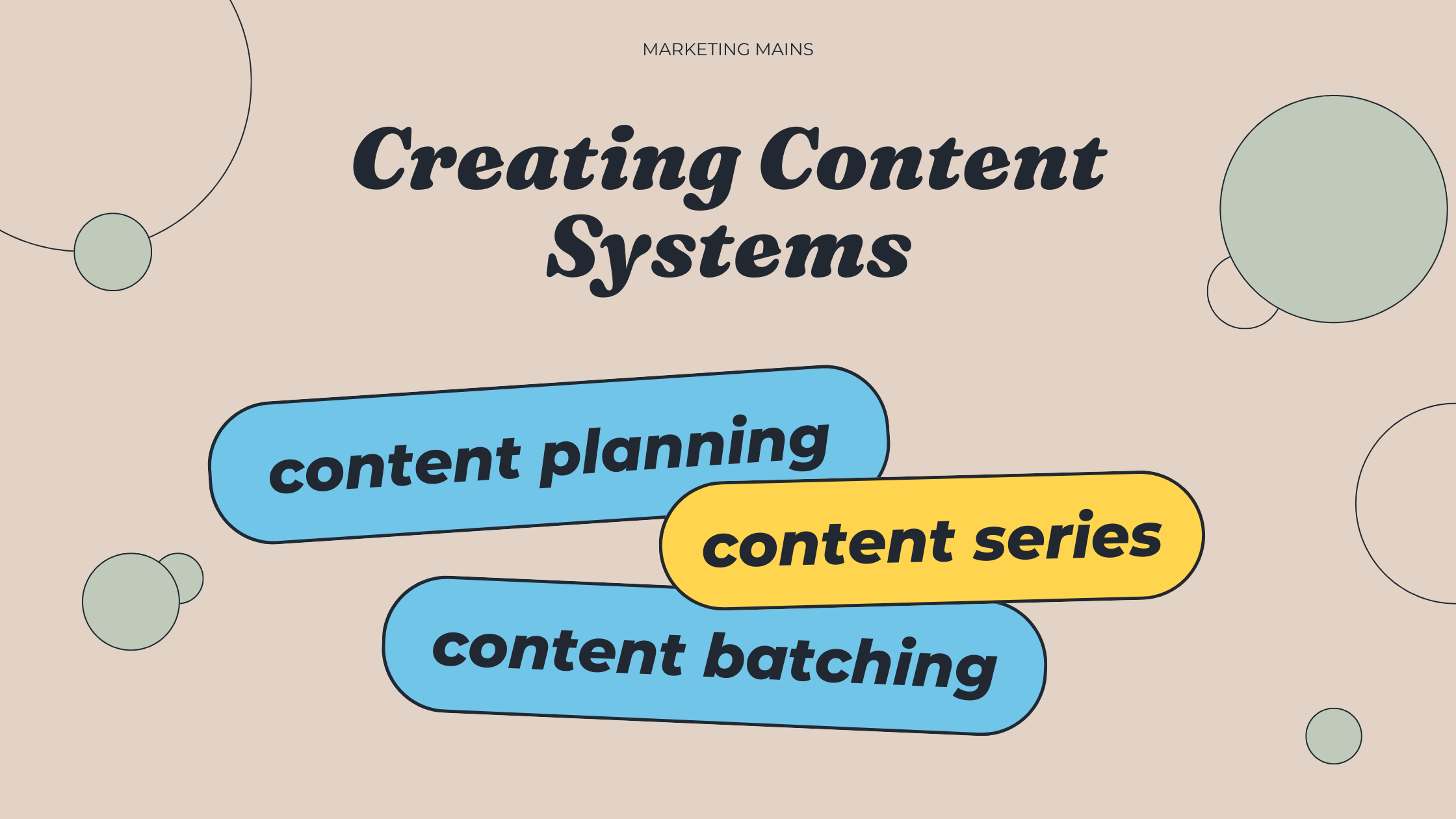 The Problem with Planning One Post at a Time