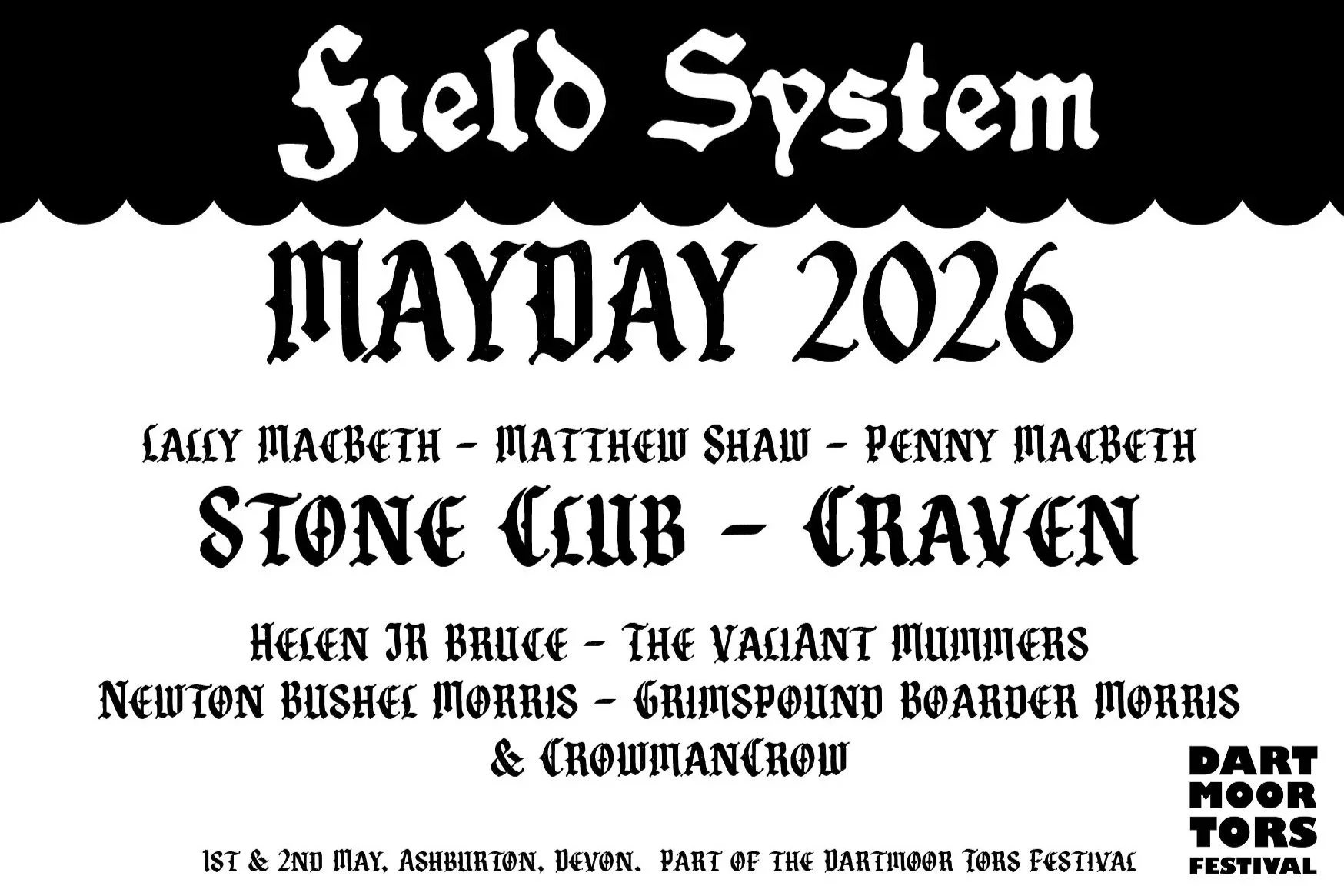 Join us in our third May Day Celebration - Part of Dartmoor Tors Festival 2026