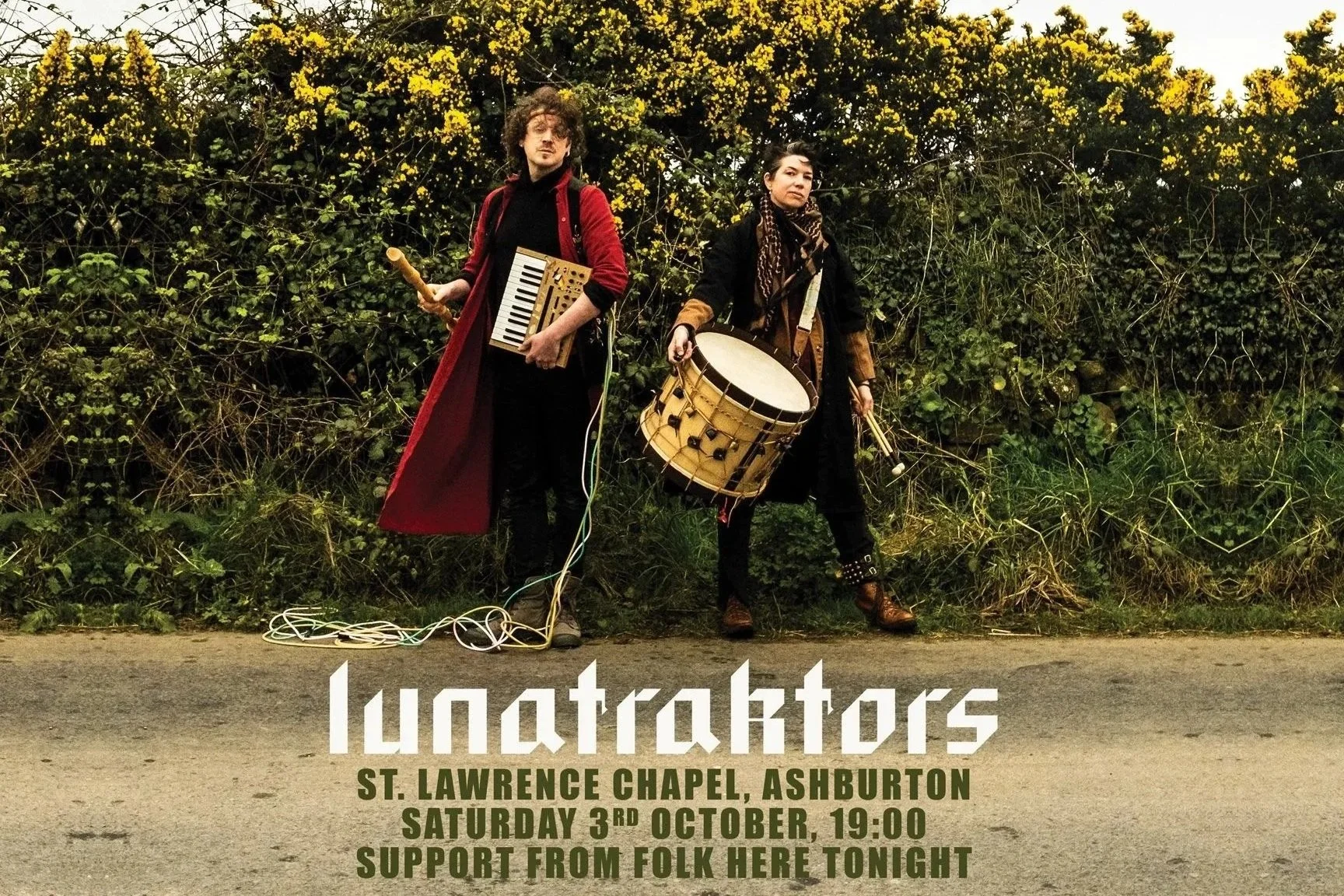 Our Deepest Sympathies Lunatraktors Live at St Lawrence Chapel with support from Folk Here Tonight